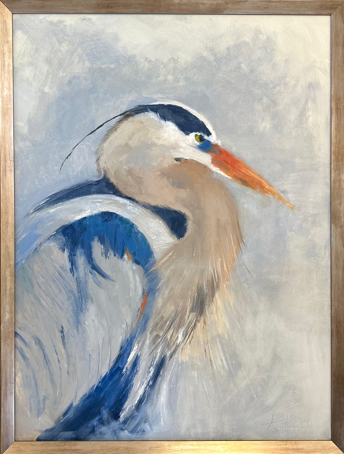 Great Blue 30”x40”