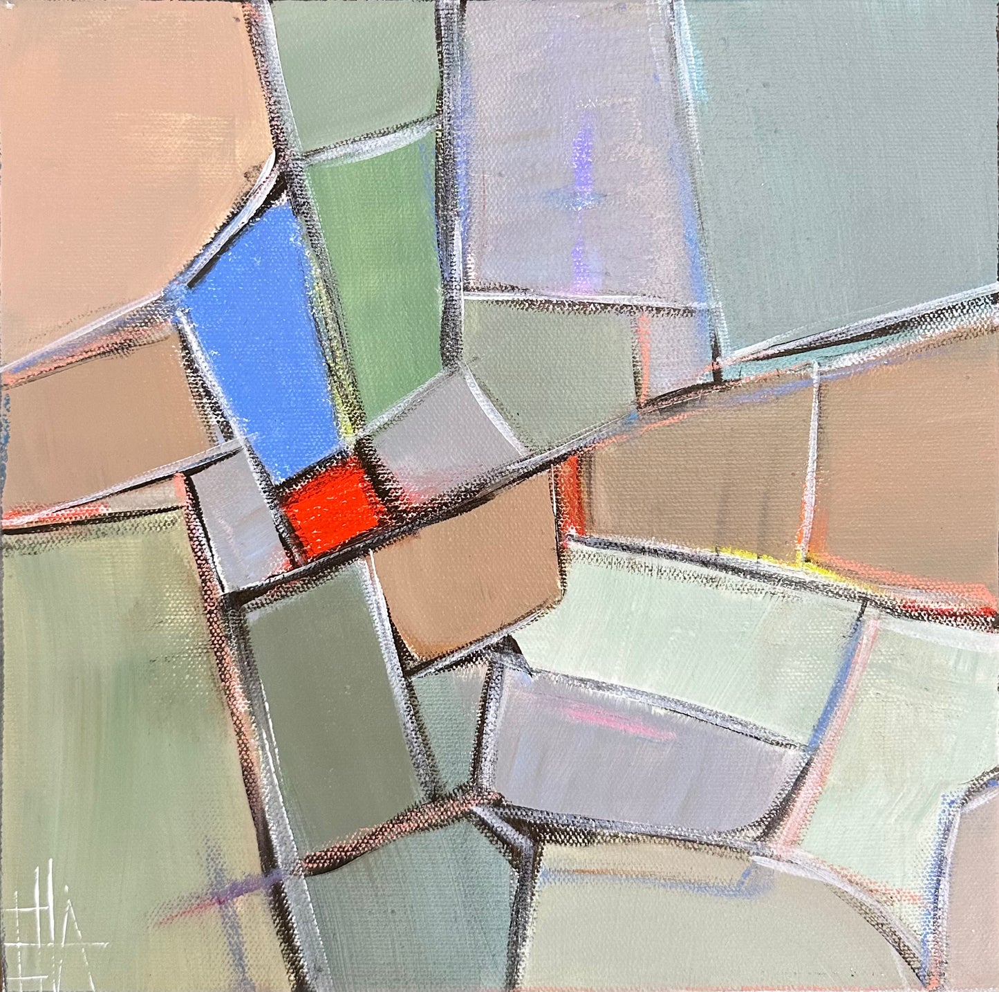 Stained Glass No.3 - 10”x10”