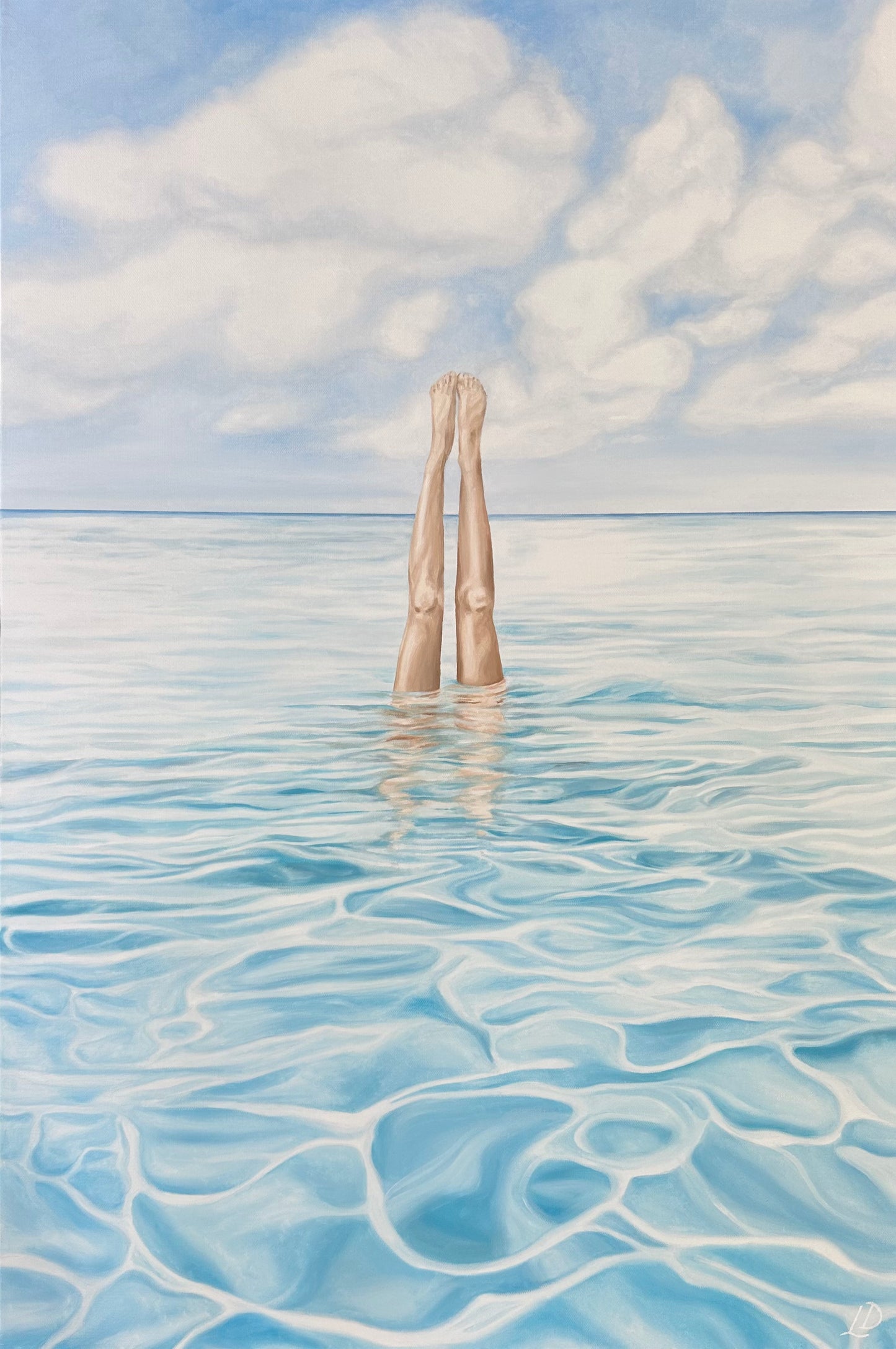 Ocean Handstand 24"x36"