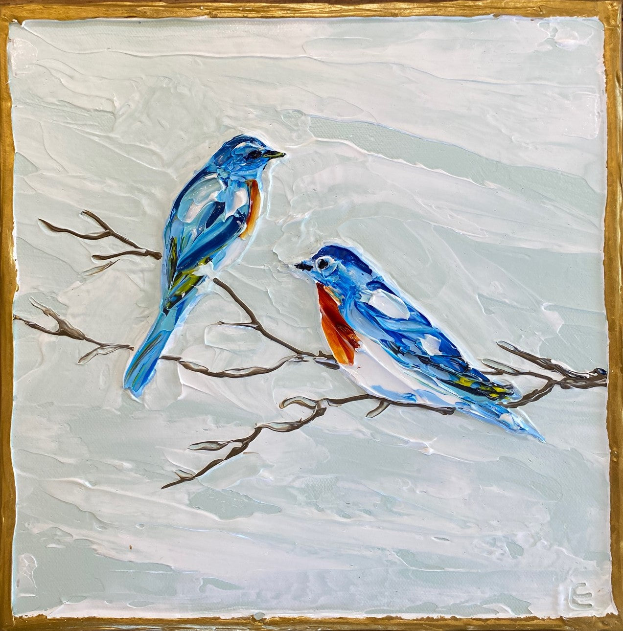 Blue Birds 12"x12"