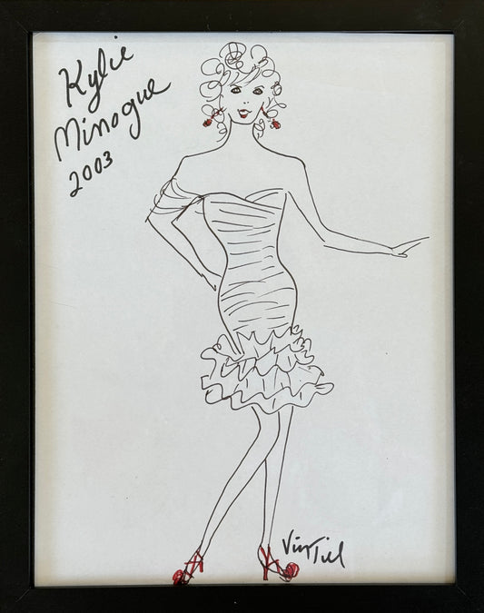 Original Sketch Kylie Minogue 9"x12"