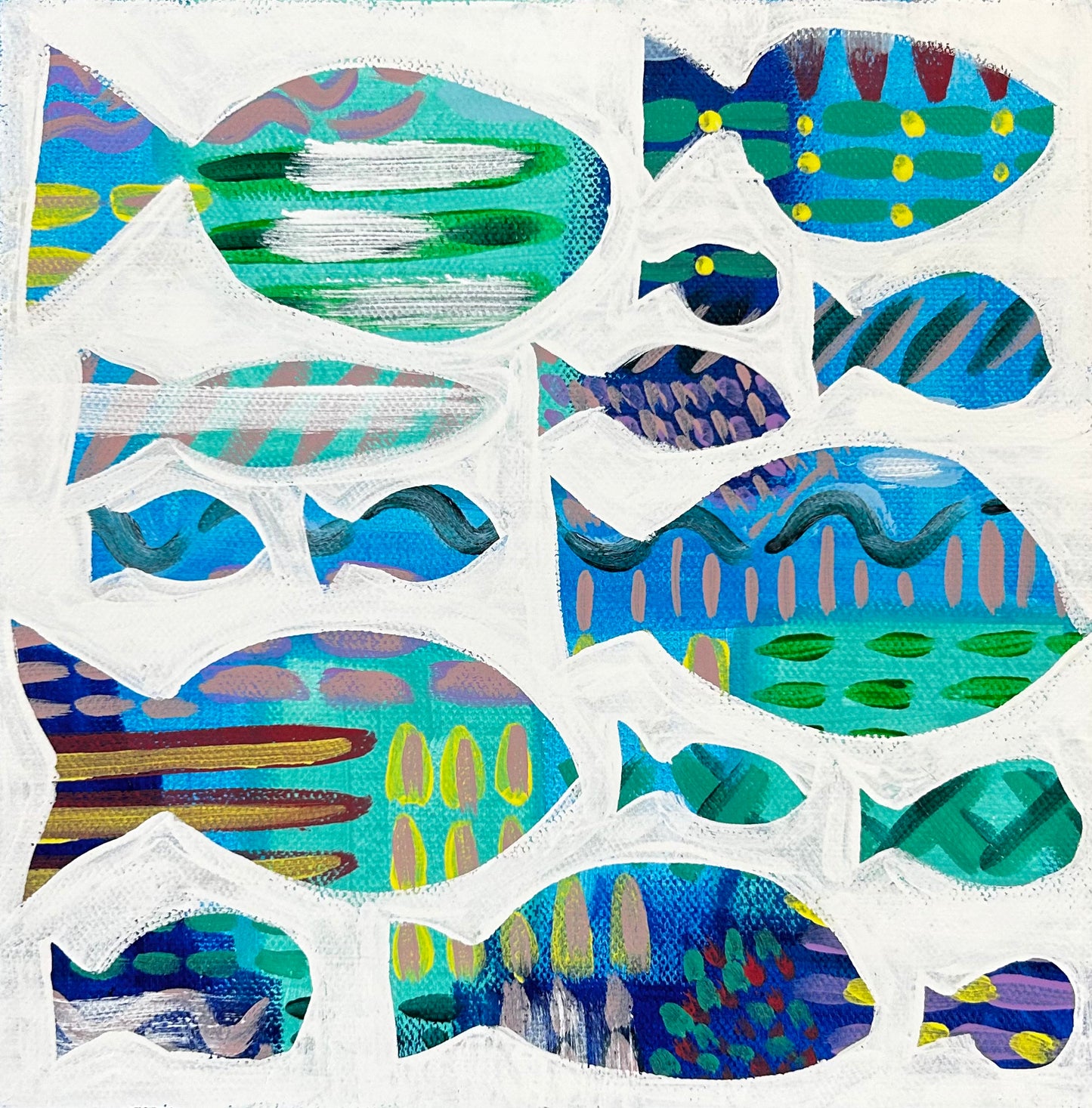 Three Fish 8x8