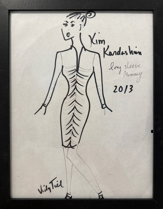 Original Sketch Kim Kardashian 9"x12"